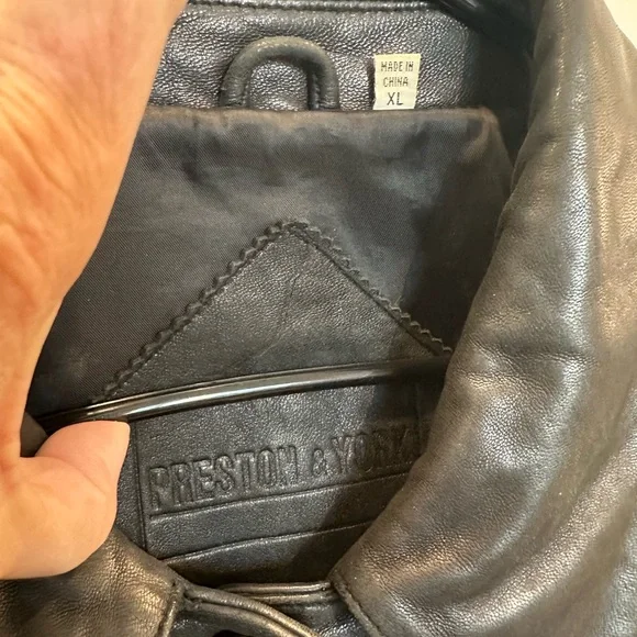 Preston & York Black Leather Jacket - Picture 12 of 14